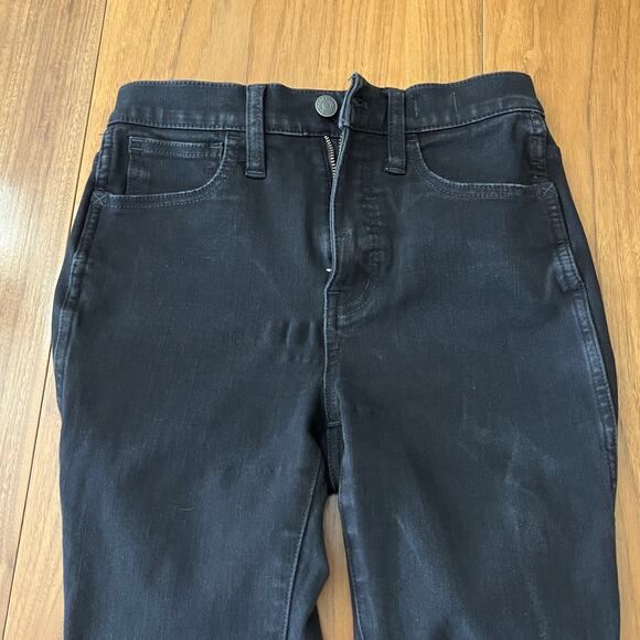 Madewell Roadtripper Jeggings Black Size 25 Tall Skinny Stretch - Picture 7 of 11